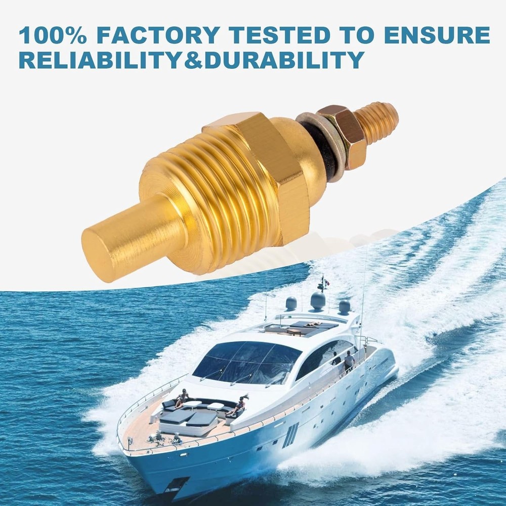 Engine Water Temperature Sender Sensor 3/8 18 NPT Compatible with MerCruiser ...