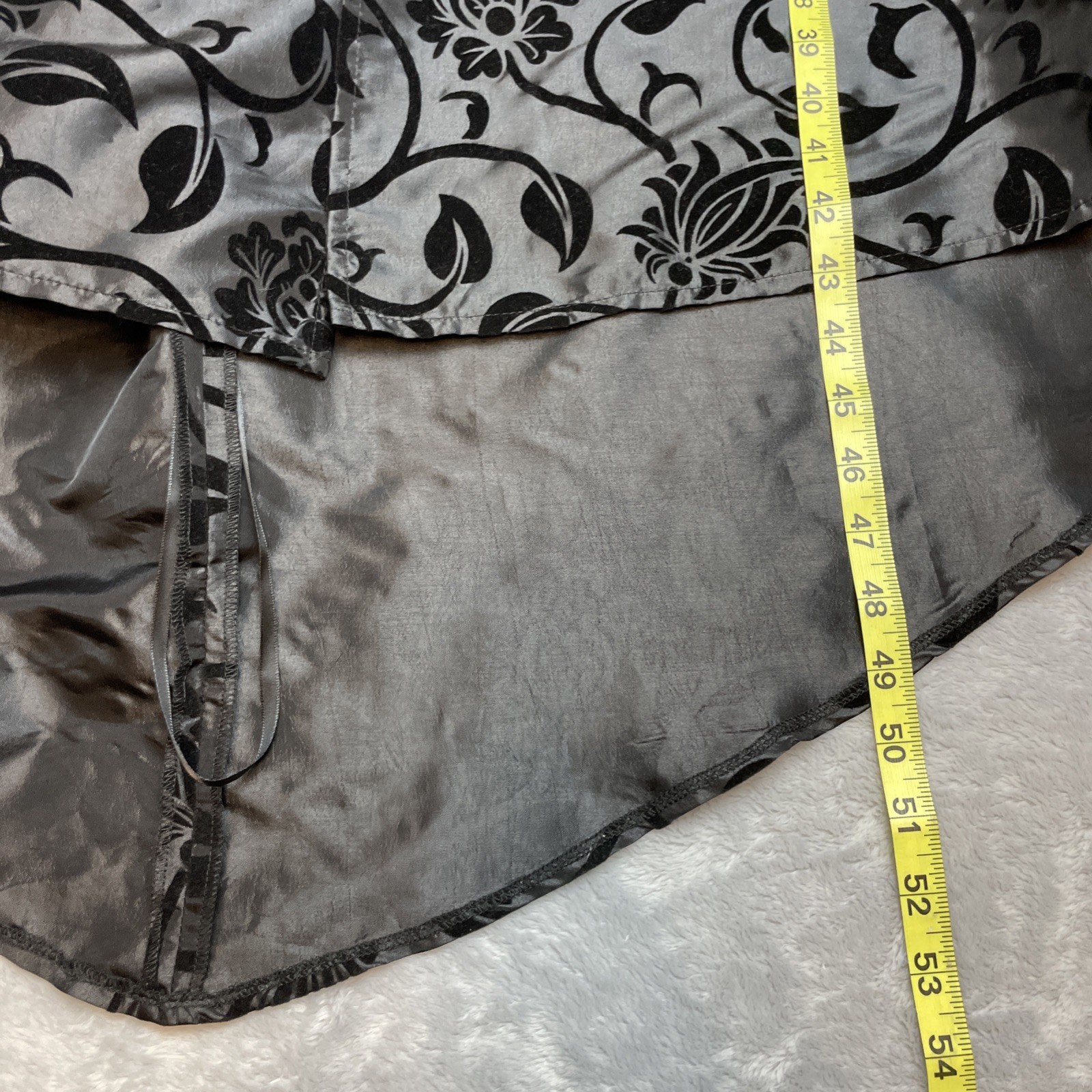 Victorian Choice Velvet Brocade Jacket Womens XXL Black Ruched Laced Ren Faire