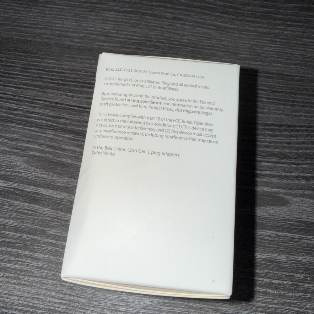 Ring Door Chime - White