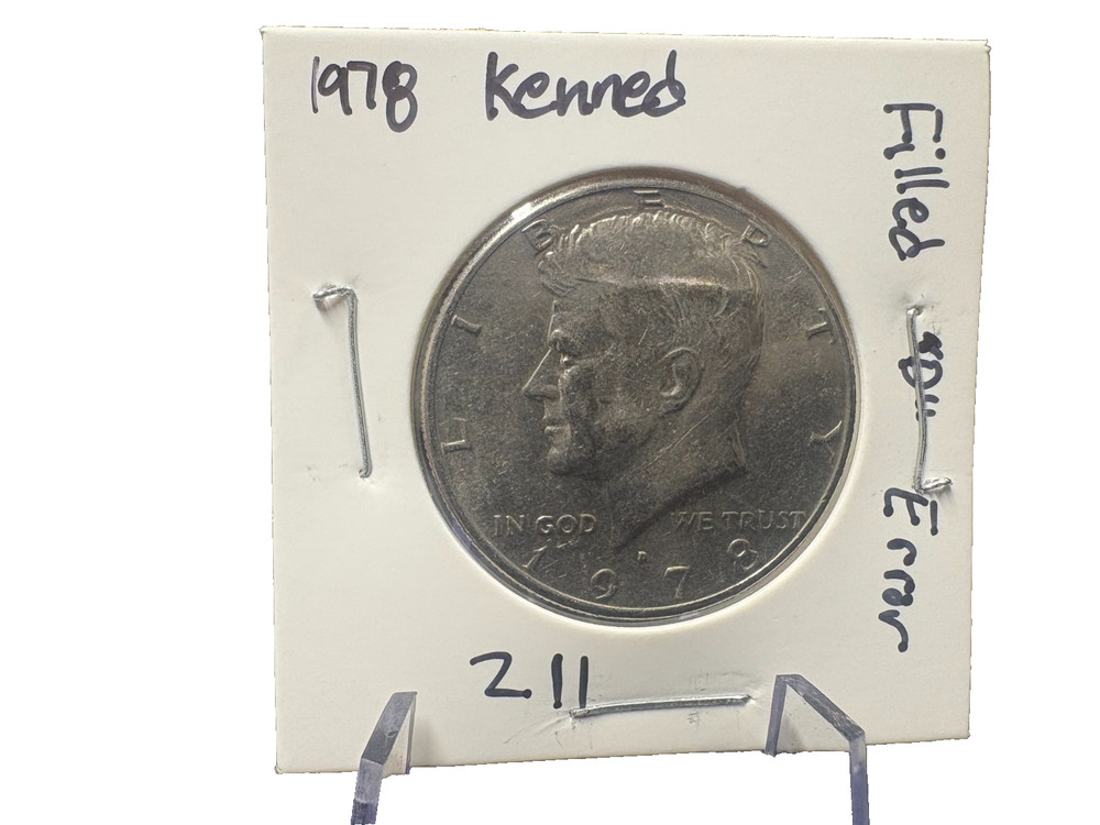 1978D - Kennedy Half Dollar Error - Filled "D" Mint Mark - #211