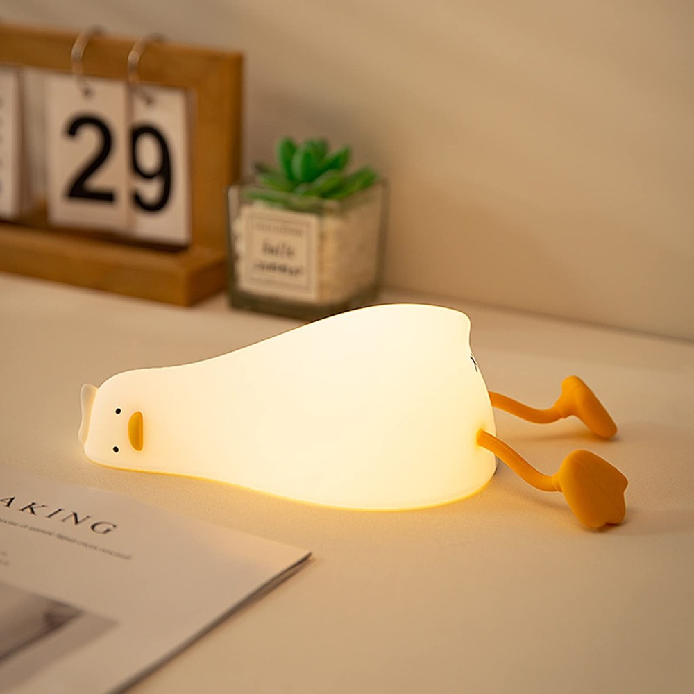 MUID Benson Lying Flat Duck Night Light, LED Squishy Mini,