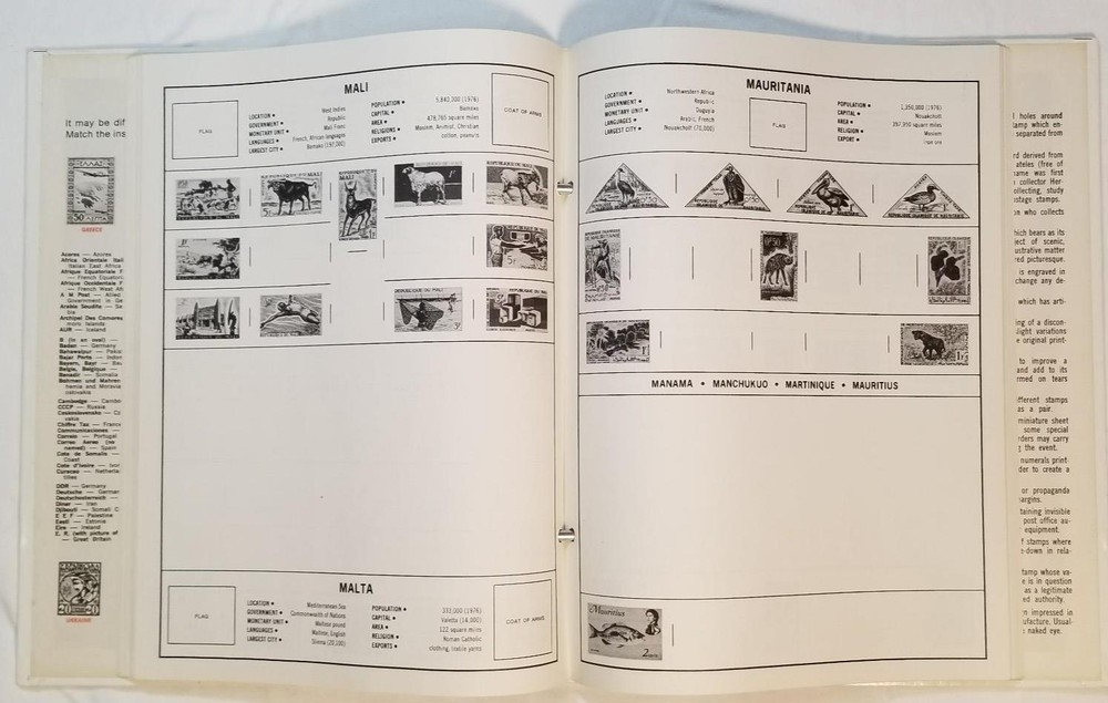 Vintage World Wide Stamp Album Safari Collectors Book Compendium Identifier