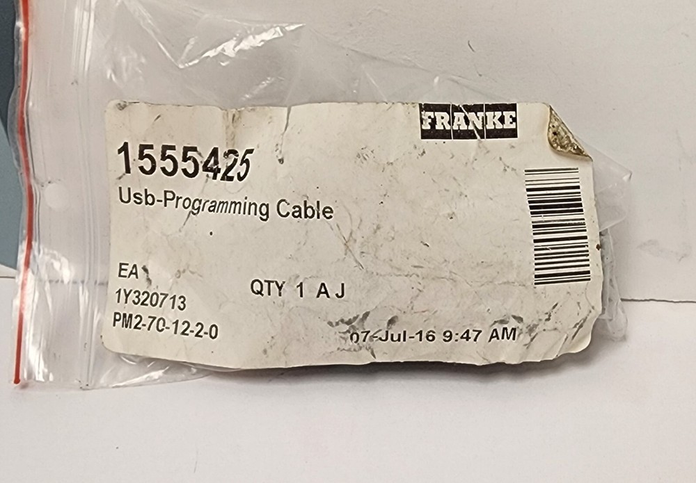 1 NEW FRANKE Usb-Programming Cable 1555425
