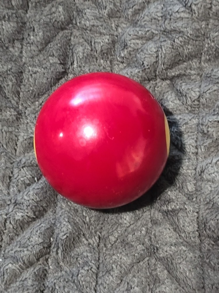 🎱Vintage Replacement Belgian (#7) Pool Ball~Billiards Solid Burgandy Ball 2"