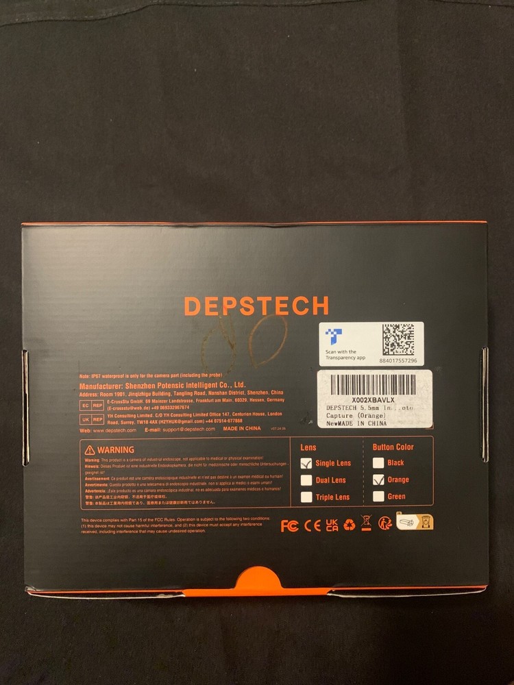 Depstech DS300 endoscope borescope digital inspection camera 32GB