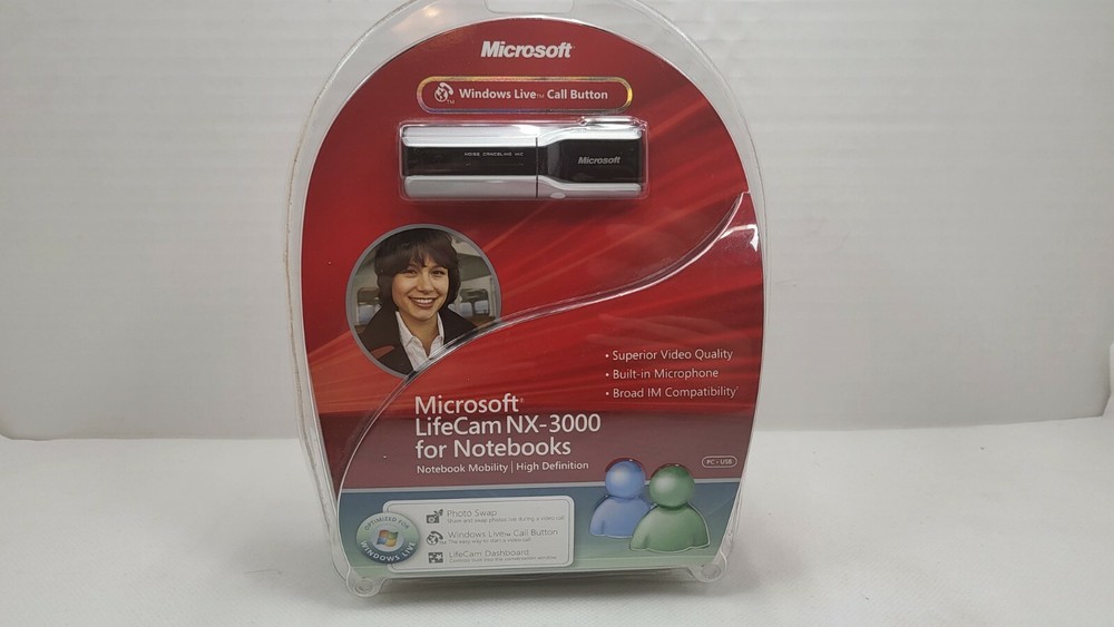 Microsoft Lifecam NX-3000 Web Cam Notebook Camera Factory Sealed