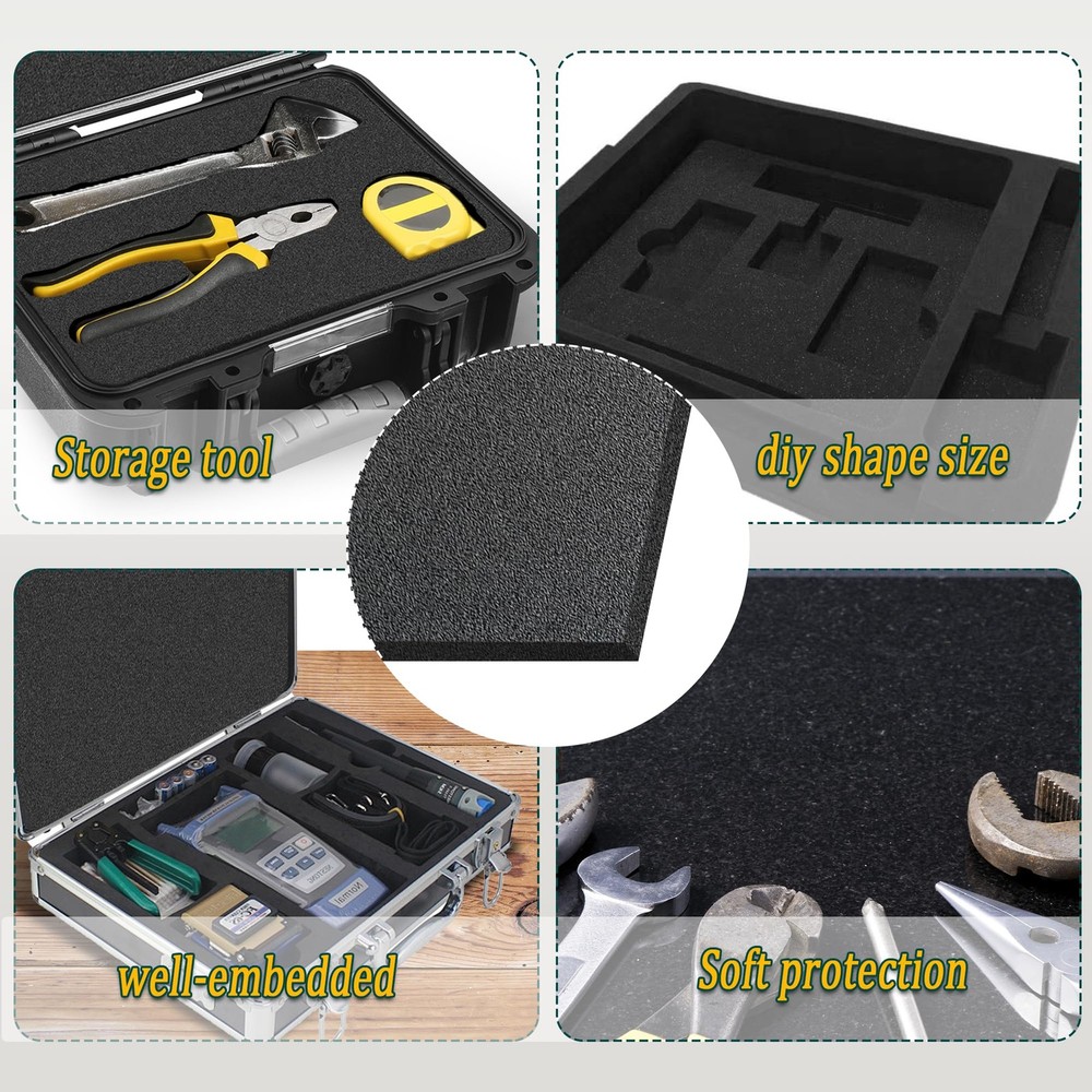 Polyethylene Foam Pads for Packing Foam Sheets Black Cuttable High Density Cus
