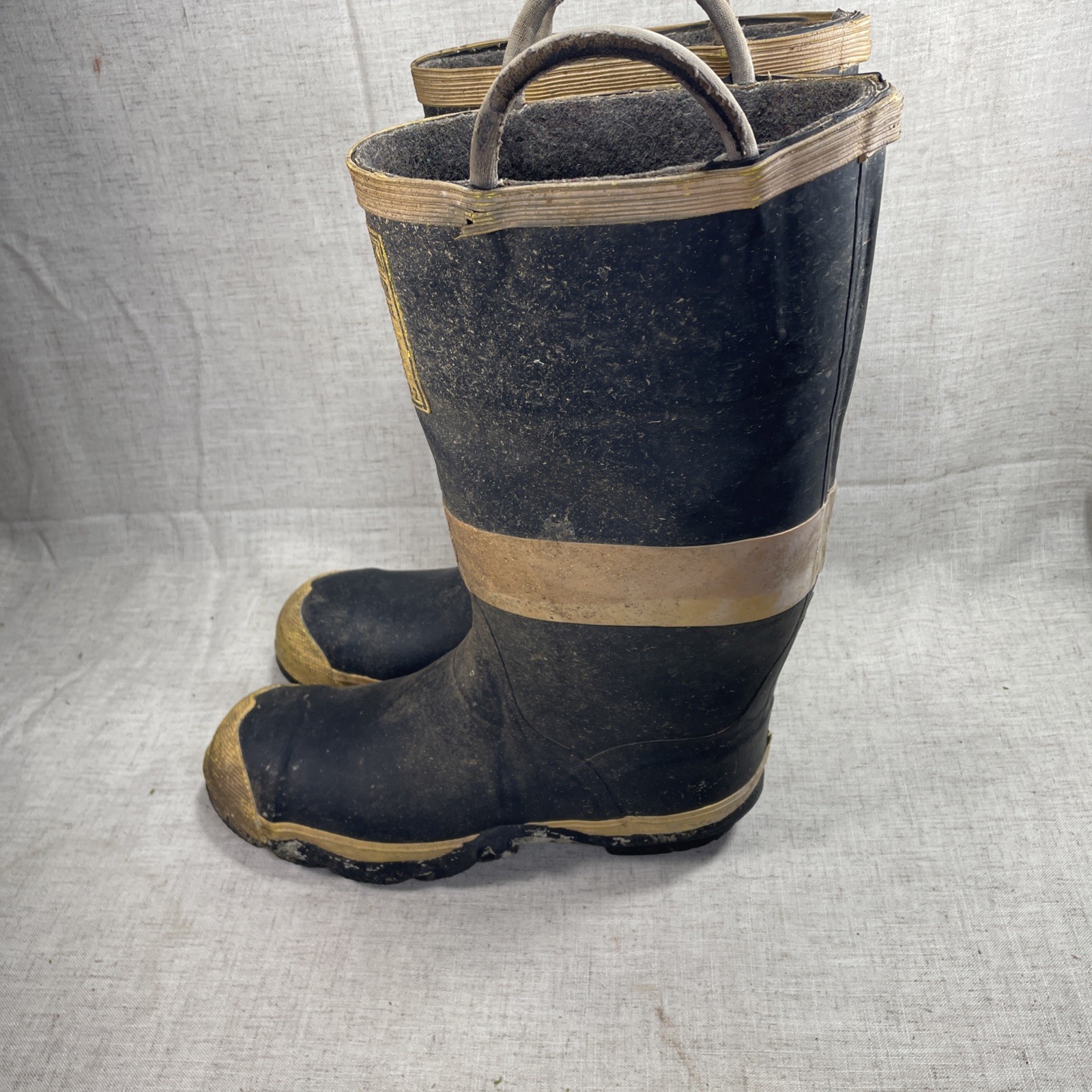 VTG Ranger FireMaster Steel Midsole Toe Insulated Rubber Firefighter Boots Sz 9