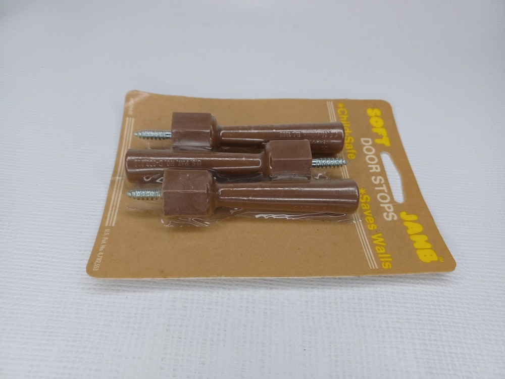 Vintage Soft Jamb Co. Door Stops 3 Pack New