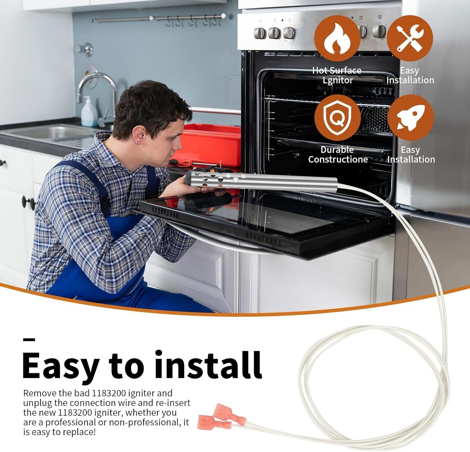 IGNITOR HOT SURFACE For SOUTHBEND PART NEW 1183200 OEM Replacement Free Shipping