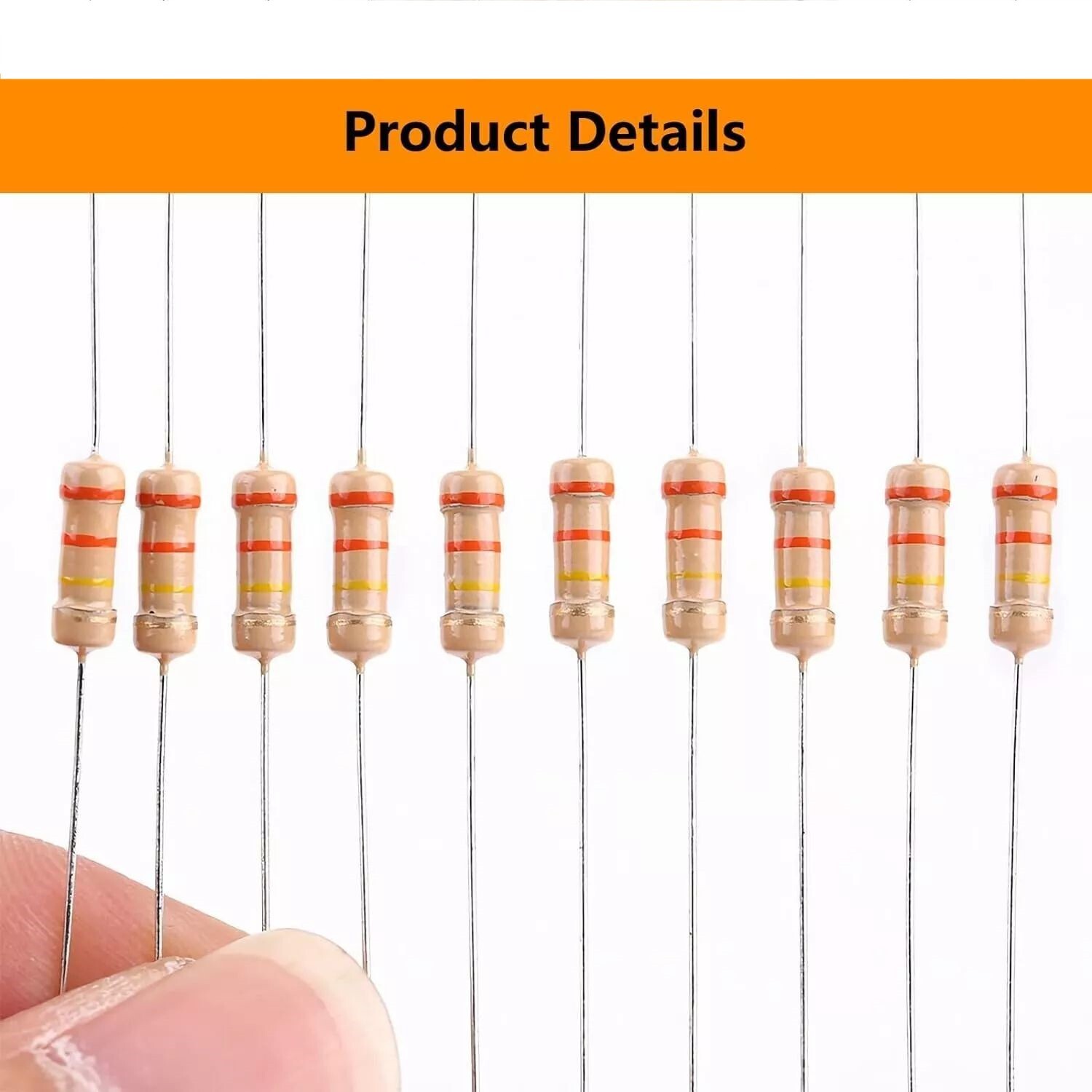 1000pcs 100 Values Resistor Kit 1/2 Watt Resistors Kit Resistors Assortment kits