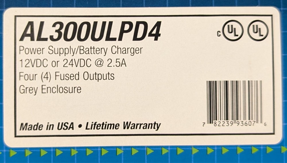 Altronix AL300ULPD4 Power Supply - SAME DAY SHIPPING
