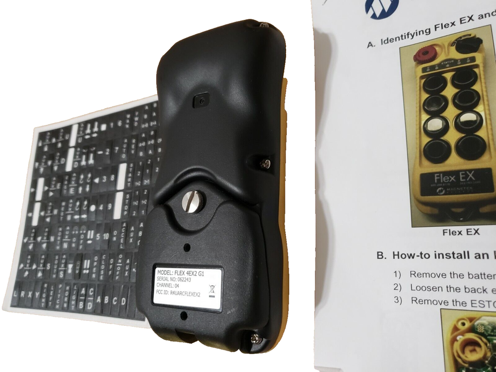 FLEX 4EX2 Magnetek FLEX-4EX2-G1 / FLEX4EX2G1 Radio Remote Control