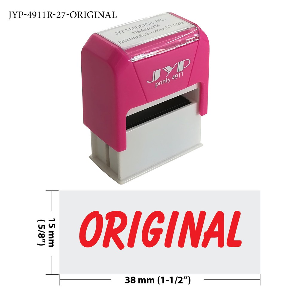 Original - Self Inking Rubber Stamp - JYP 4911R-27  (RED INK)