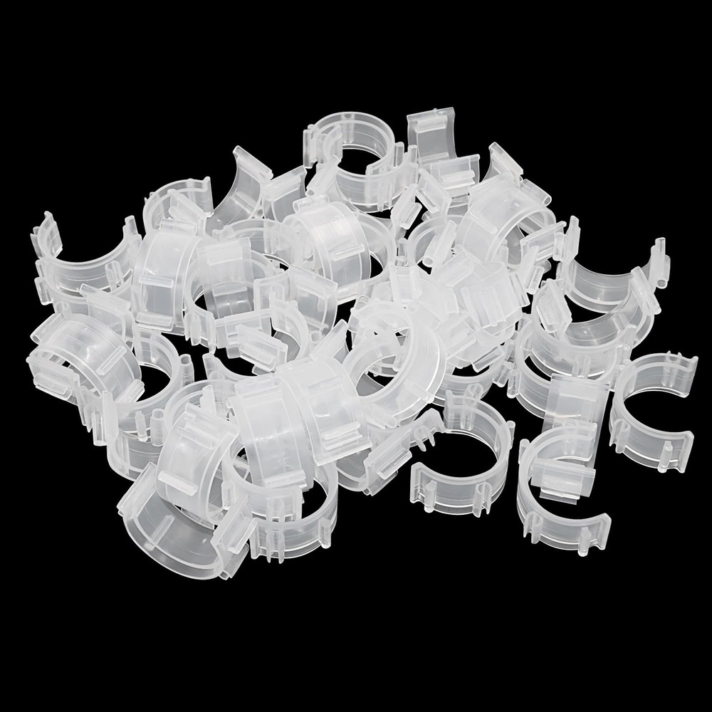 100 PCS Clear Sewing Bobbin Clips Plastic Thread Clamps Spool Organizer Tool