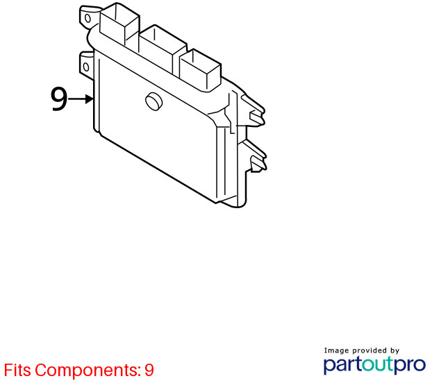 Engine ECM Electronic Control Module 1.6L Hatchback Fits 14-17 Versa 3595649