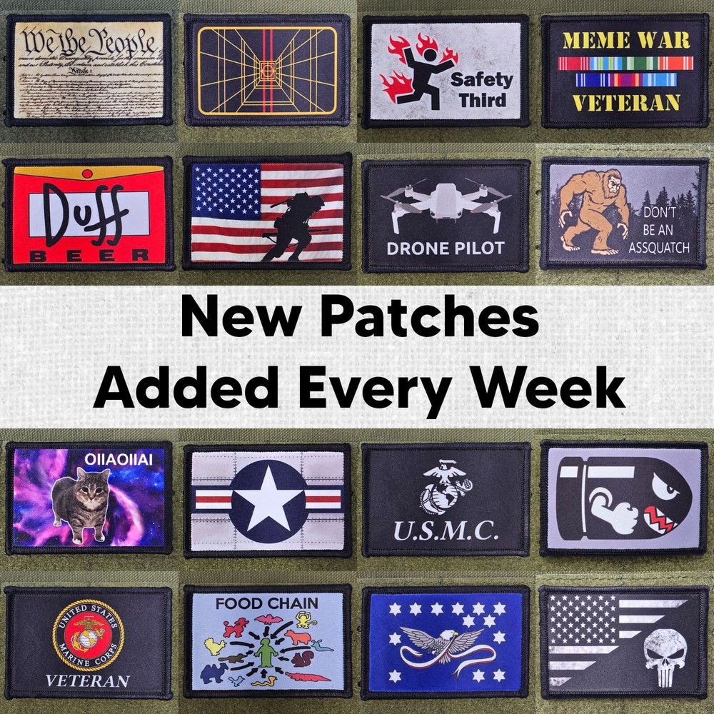 I hate You Patch Moral Tactical Meme Smile Face USA Hook & Loop 3x2