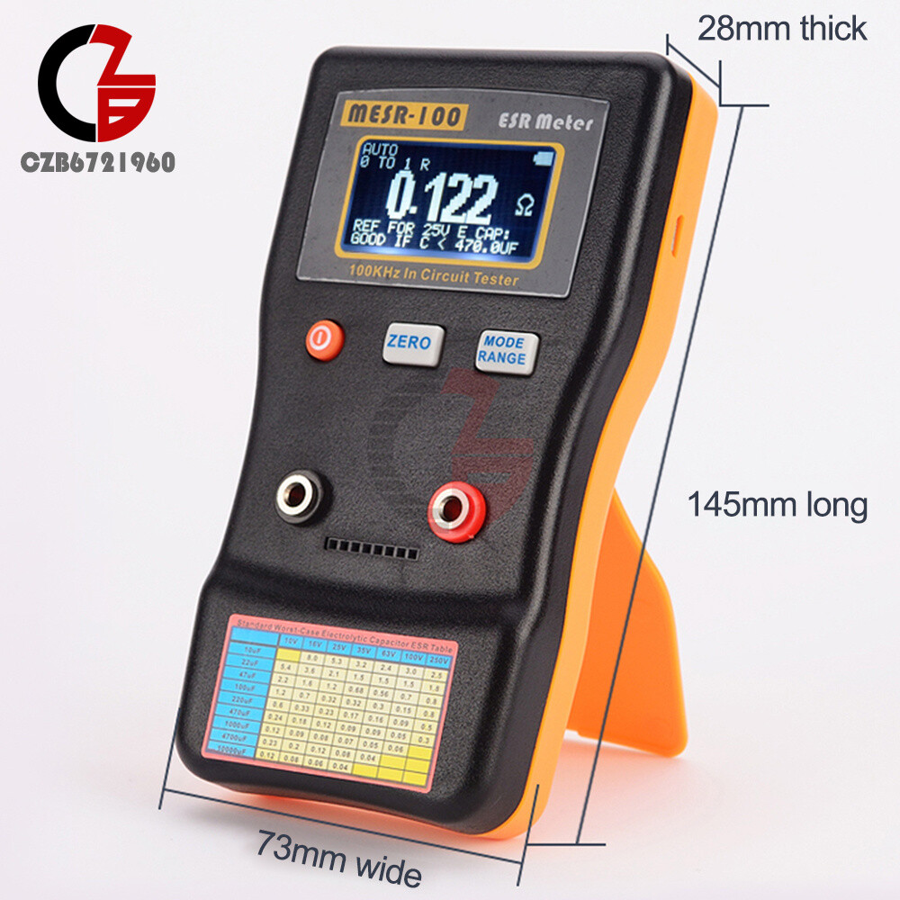 MESR-100 ESR Capacitance Ohm Meter Capacitance Internal Resistance Circuit Test