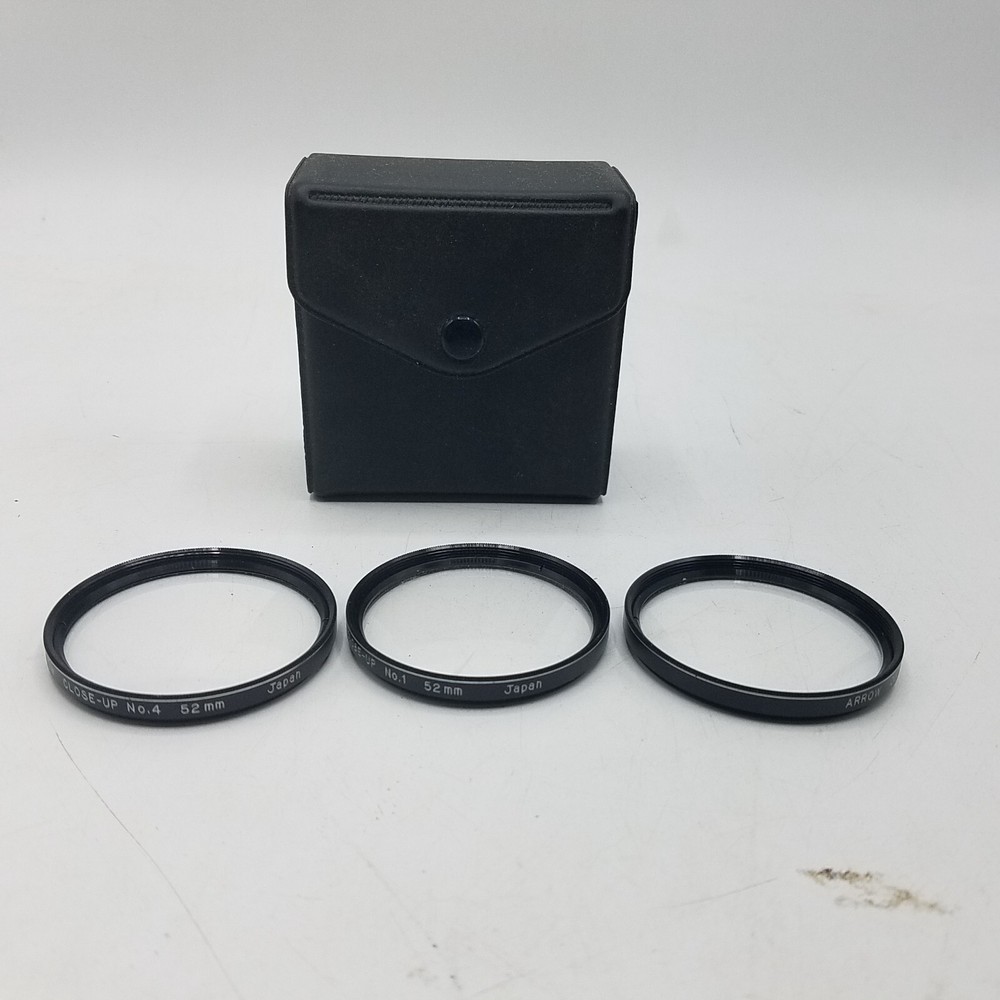 Arrow 52mm No. 1, 2, & 4  Filter macro close-up lens set