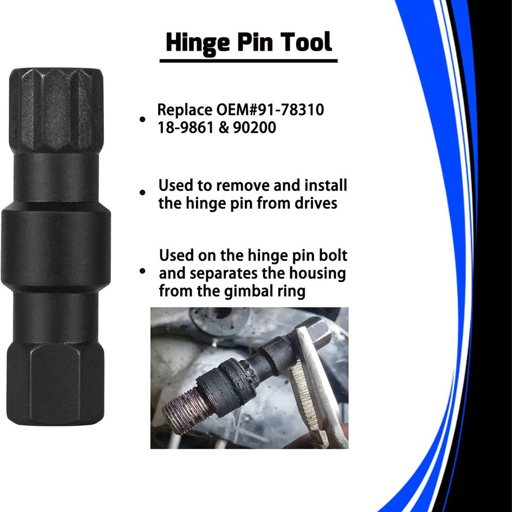 Shift Cable Tool Socket and Hinge Pin Tool for Mercruiser Alpha One Gen I Gen II