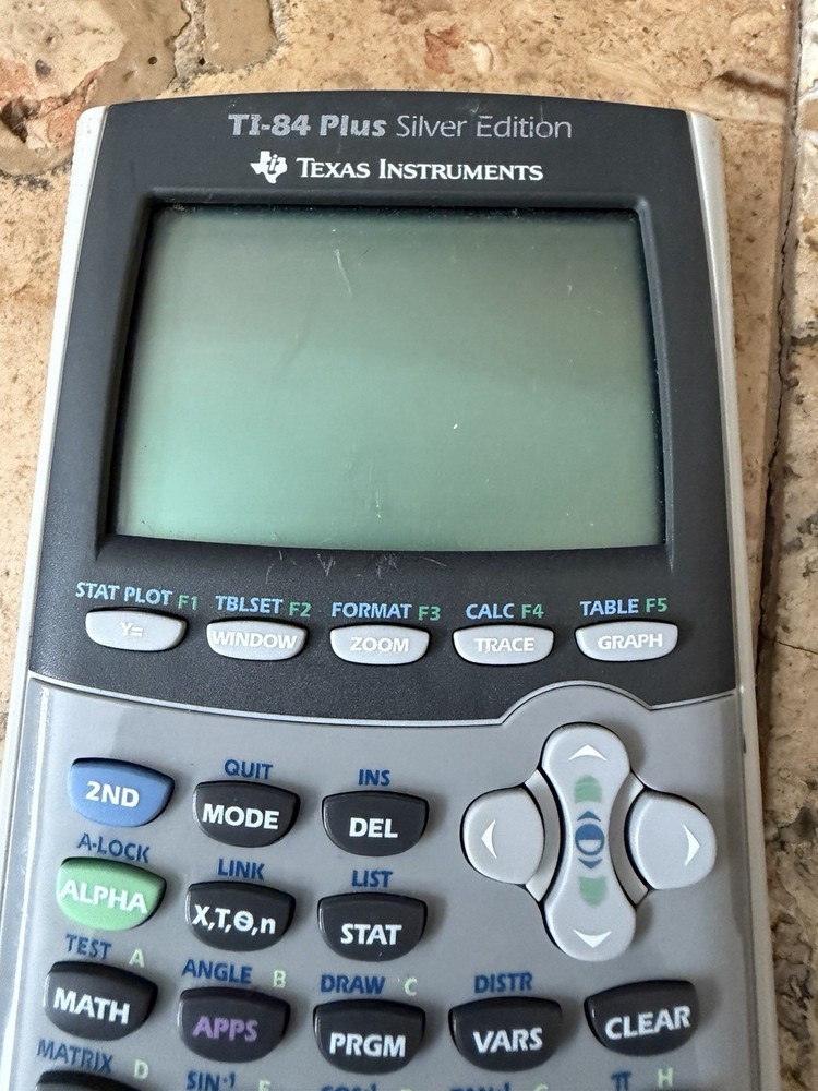 Texas Instruments TI-84 Plus Silver Edition Graphing Calculator Tested Working