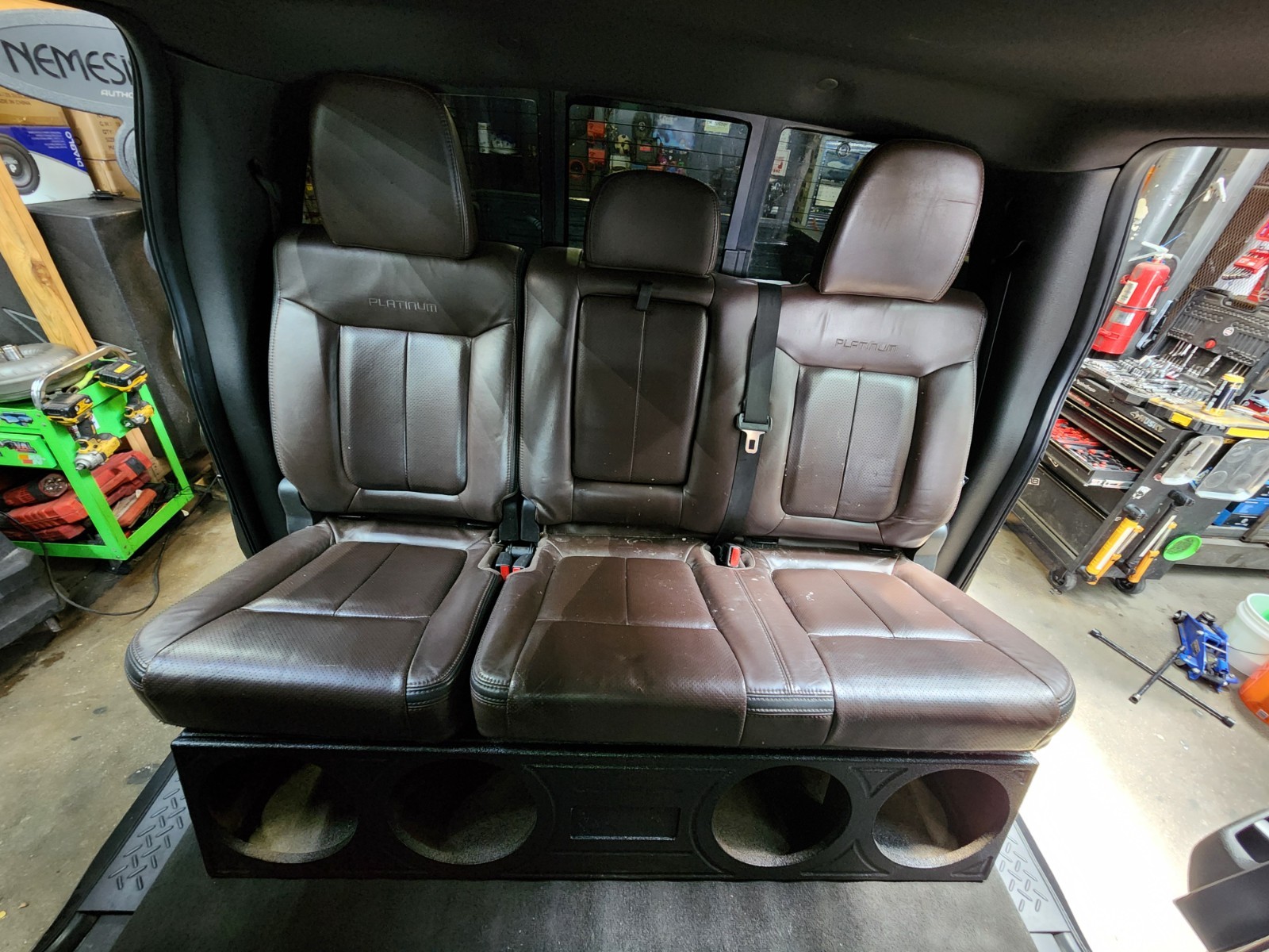 2009-2014 Ford F-150 Rear seat lift kit 2.5" inch additional area raised level