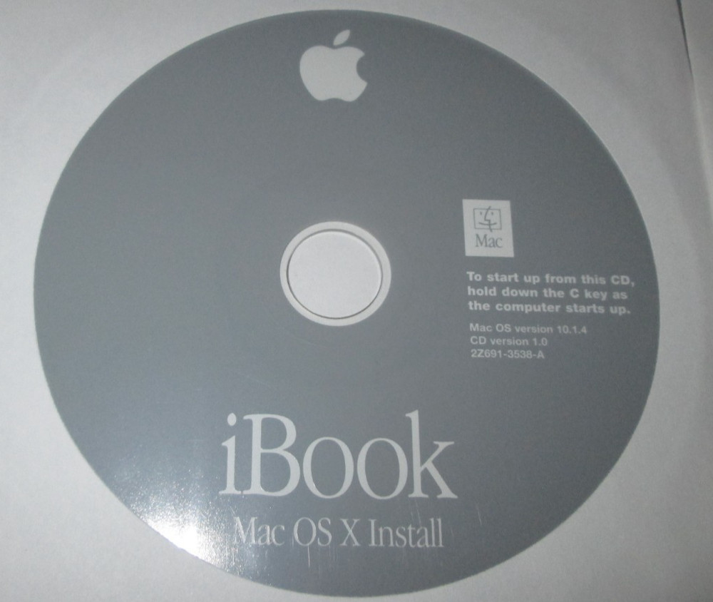 Apple iBook Software Restore Application Mac OS Discs 7 Vintage