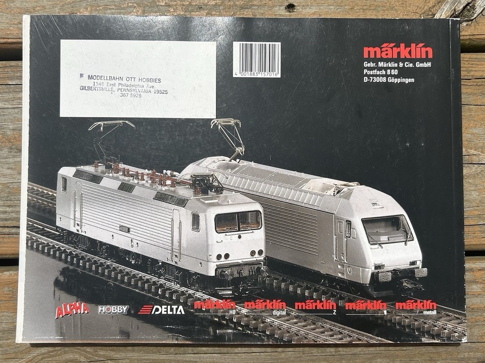 1993/94 E I MARKLIN HO TRAIN CATALOG VG GERMAN