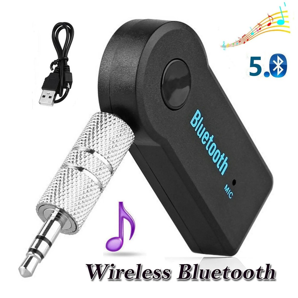 Wireless Bluetooth 3.5mm Receiver AUX Audio Stereo Music Home Car Adapter TO