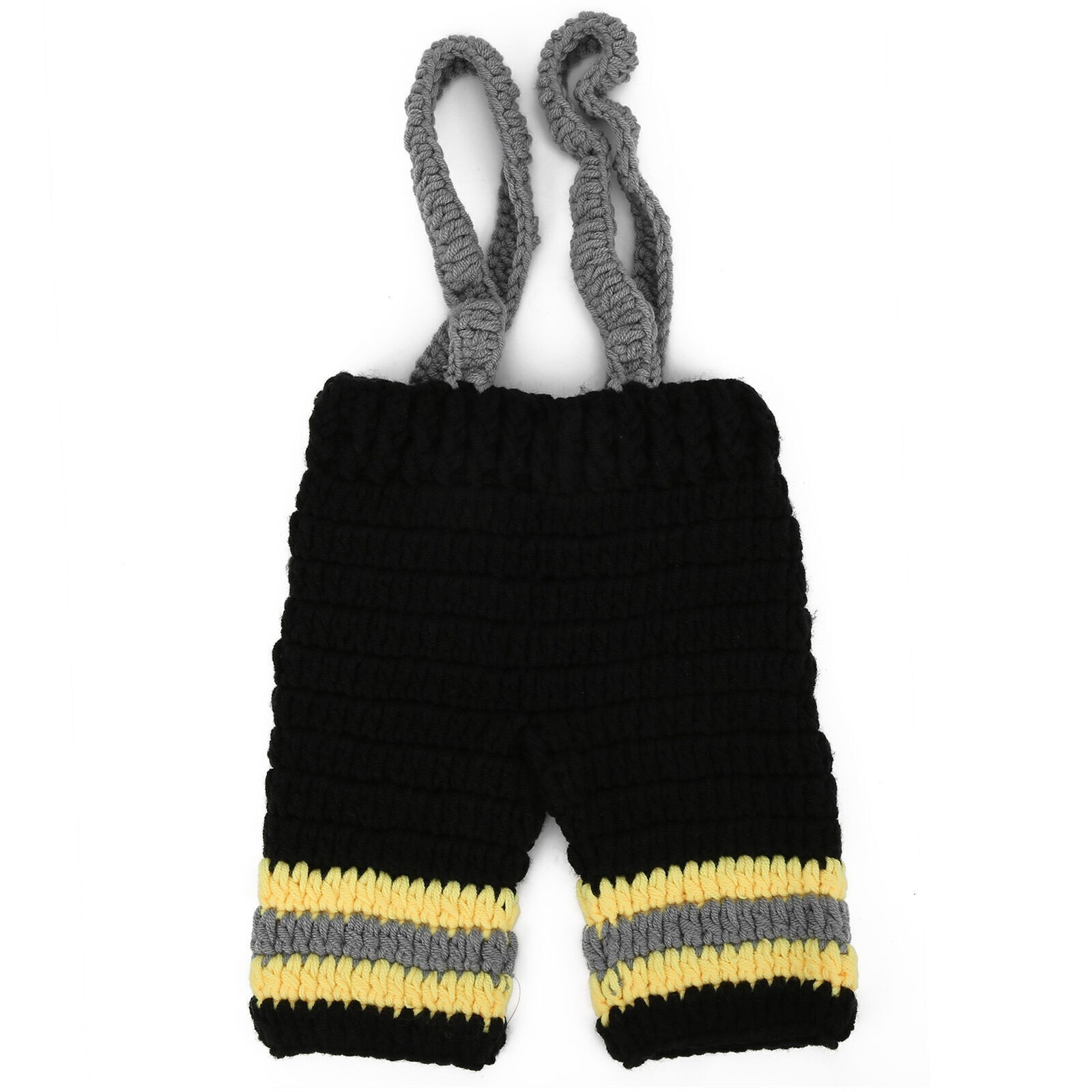 Baby Photography Props Fireman Hats Pants Outfit Crochet Hook Knitted Newborn