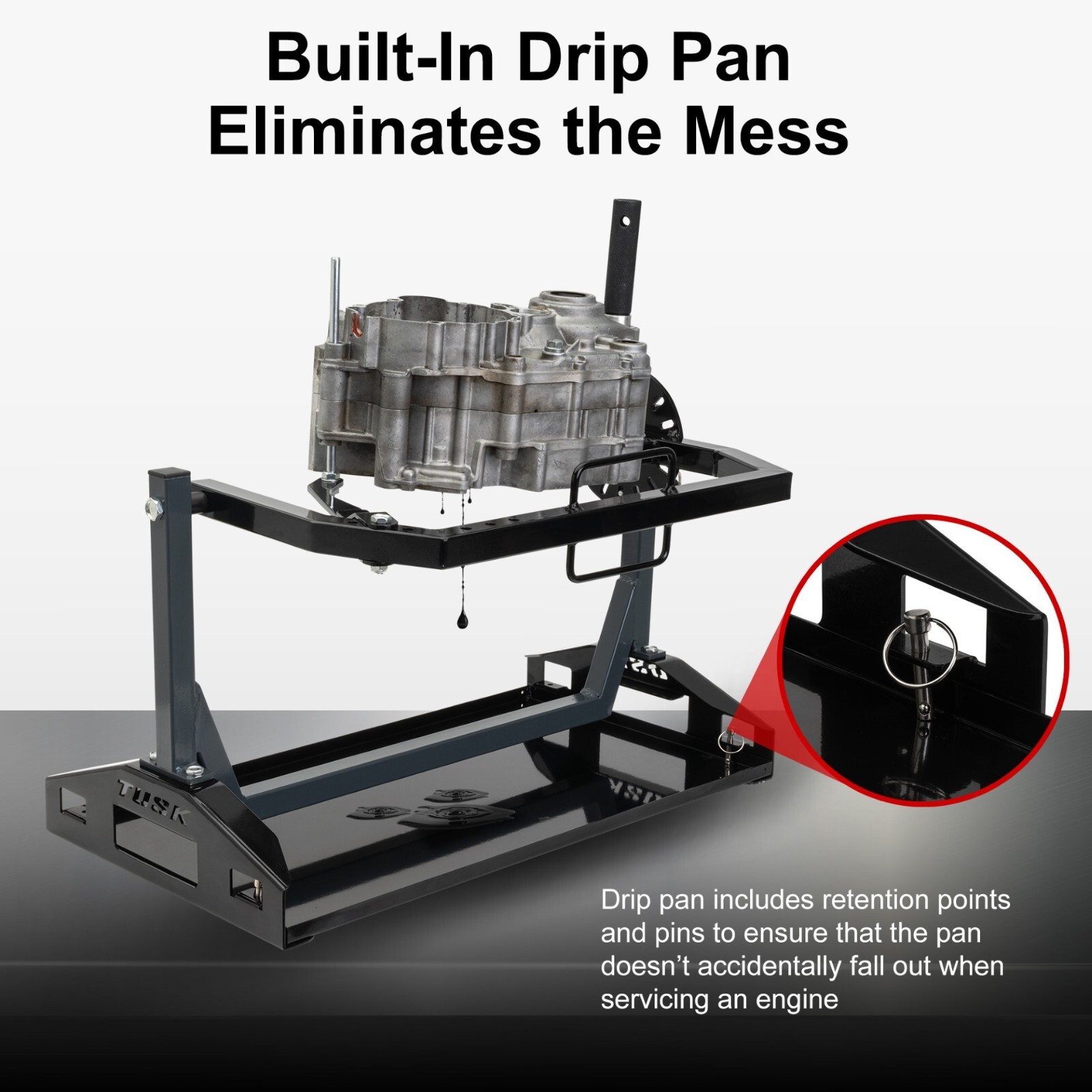 Tusk Motorcycle Engine Stand / rebuilding single cylinder 2 or 4-stroke engines
