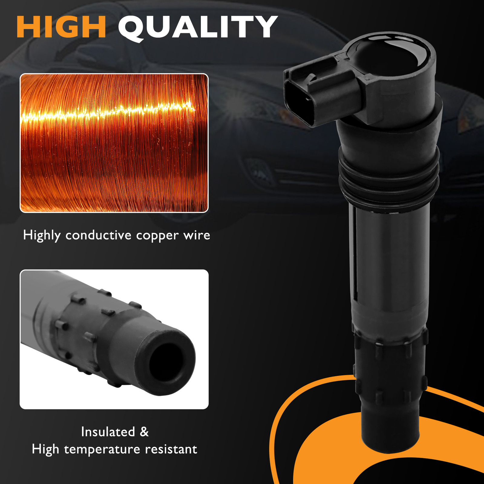 4x 129700-4400 Ignition Coils Packs For 99-12 Suzuki Hayabusa GSX1300R GSX1300RZ