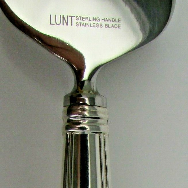 REED & BARTON STERLING EMBASSY SCROLL PIE SERVER, NO BOX