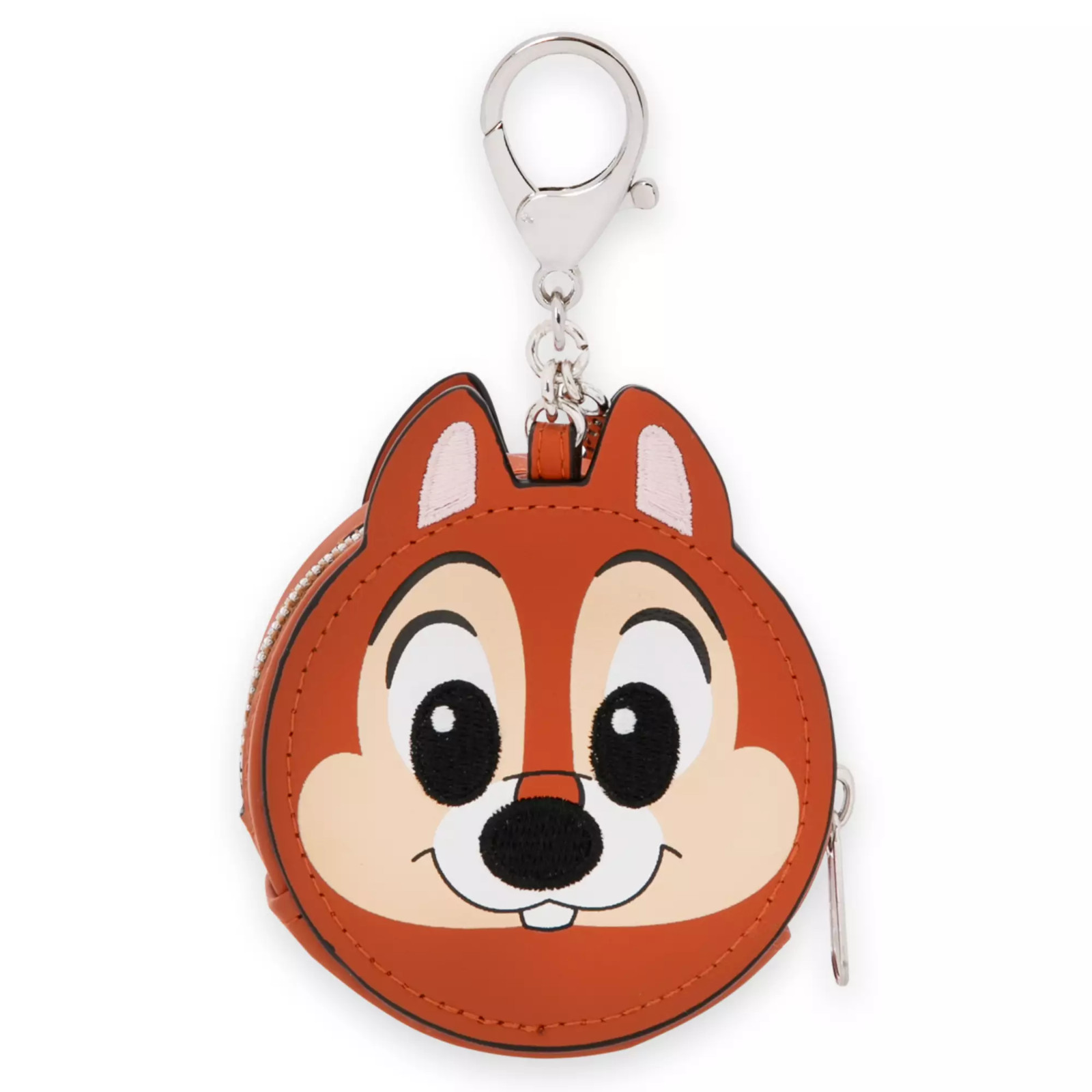 Disney Chip 'n Dale Two-Sided Zip Close Coin Purse/Bag Charm NEW