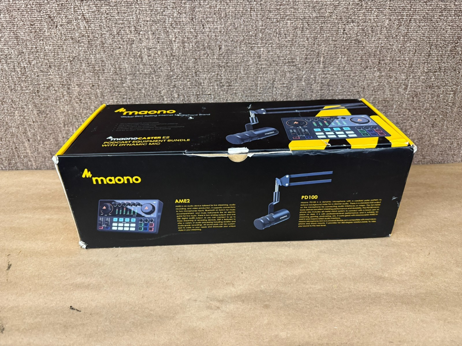 MAONO Podcast Equipment Audio Interface ,XLR Dynamic Micropshone AME2C