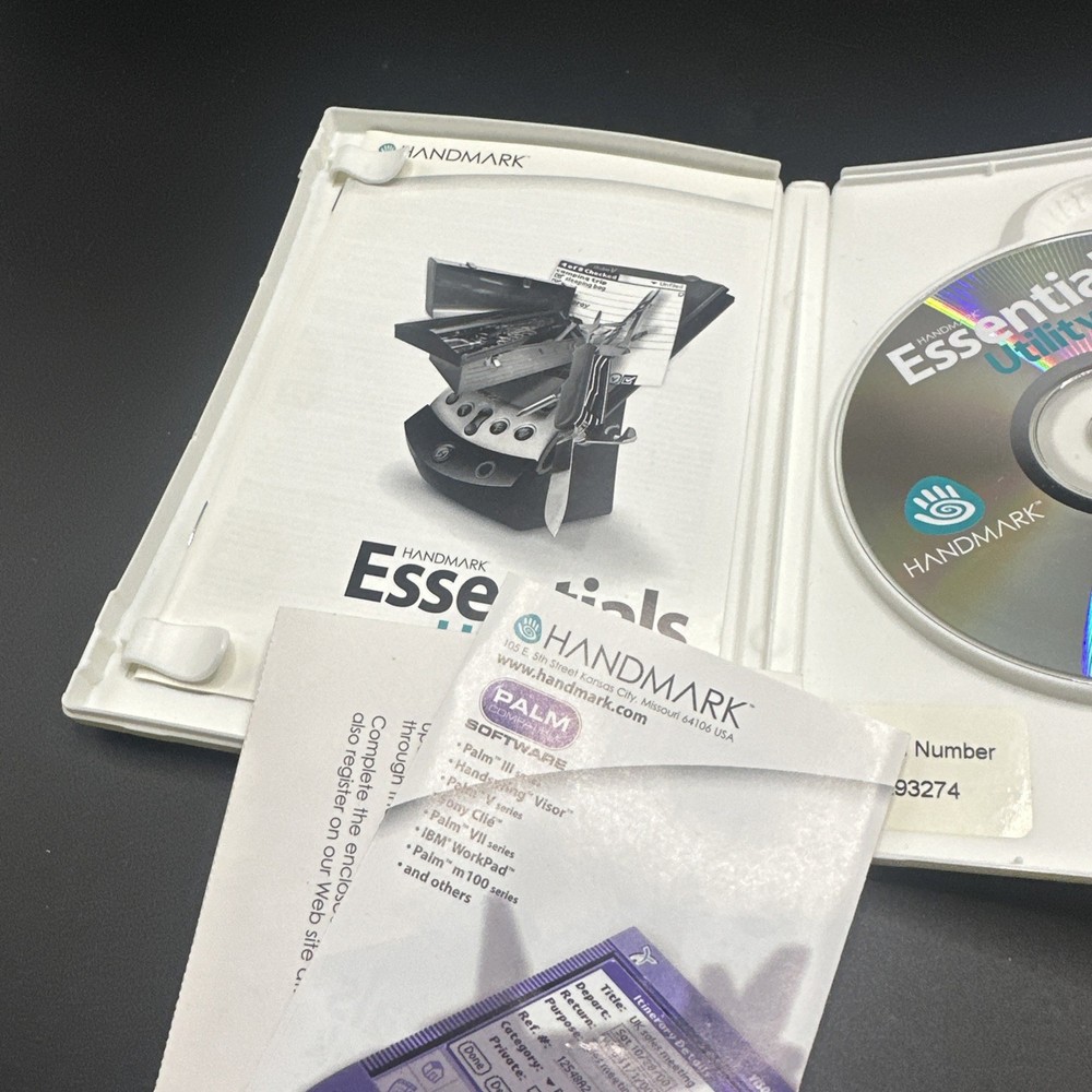 Handmark Palm Compatible Software Essentials Utility pak, Essentials Utility NOS