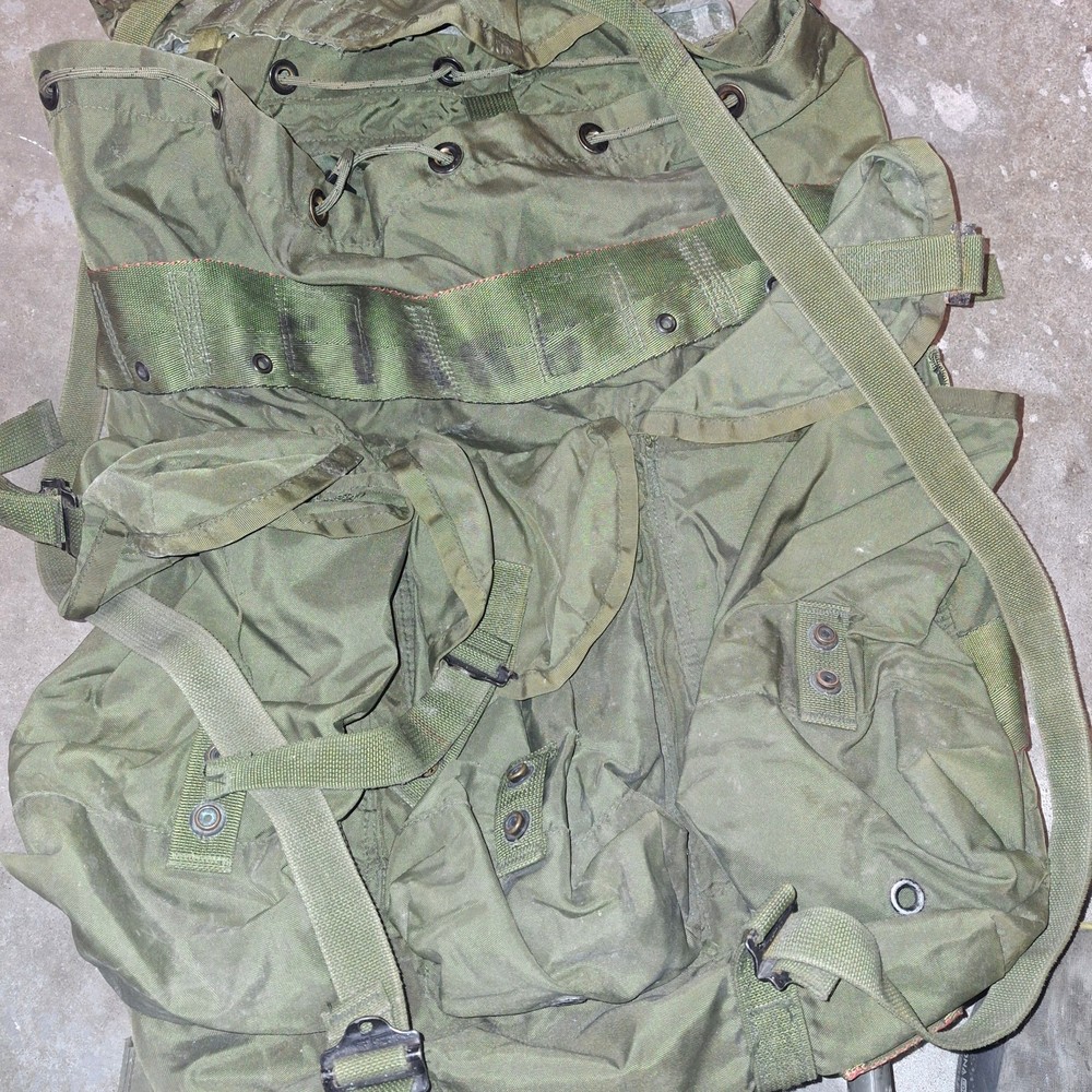 USGI Large ALICE Field Pack w Frame Complete Combat Backpack Rucksack Green