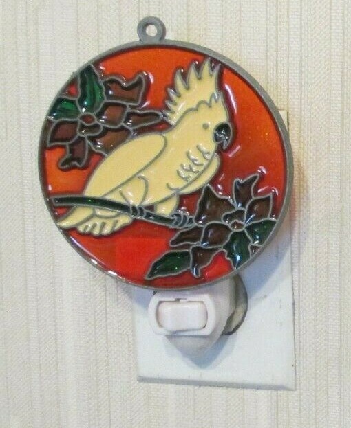COCKATOO NIGHTLIGHT (BIRD SUNCATCHER LIGHT)