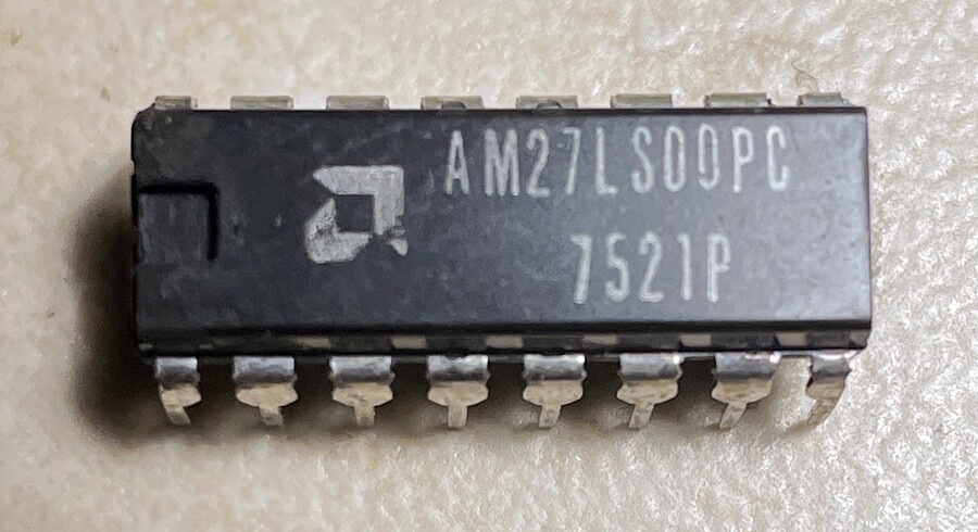 AMD AM27LS00PC 256 Bit Bipolar RAM - NOS