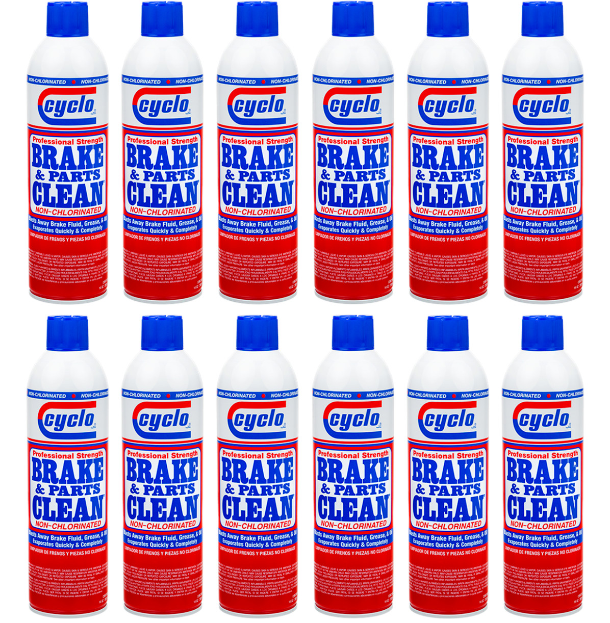 Cyclo Brake and Parts Clean C111C, Non-Chlorinated; Case of 12 - 14 Oz Cans
