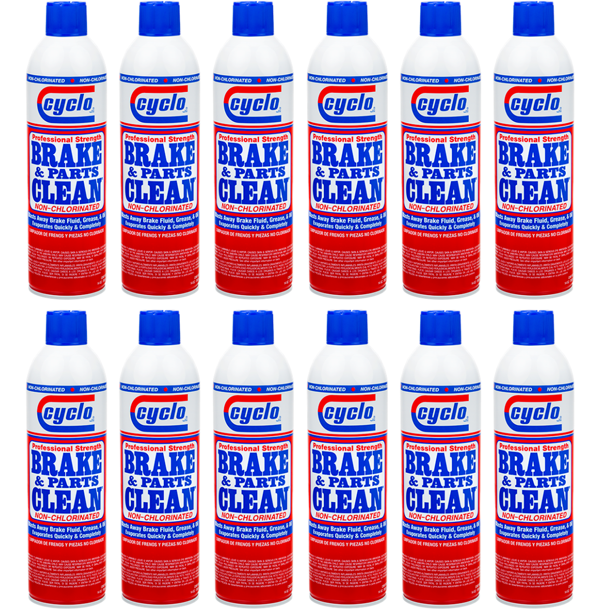Cyclo Brake and Parts Cleaner Aerosol Non-Chlorinated Case of 12 - 14 Oz Cans