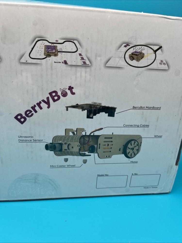 BerryBot Programmable Robot Powered By Raspberry Pi *DAMAGED BOX NEW*