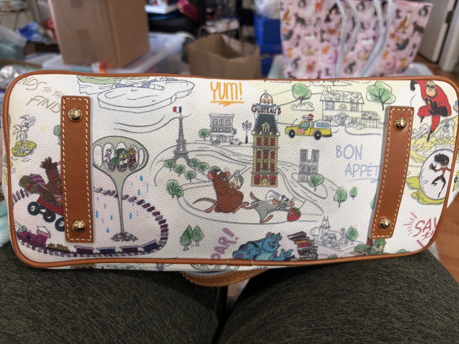 2022 Disney Parks Dooney & Bourke Pixar Tote Purse Bag Up Ratatouille Toy Story