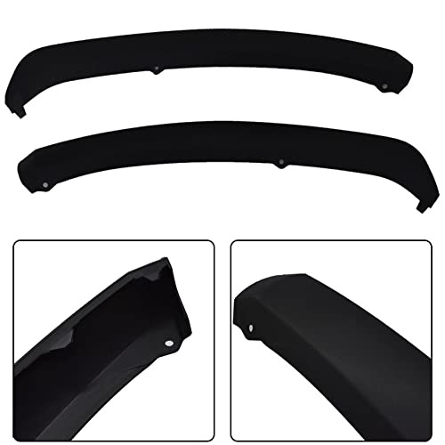 2-Pack Front Bumper Lower Trim Panel Black Plastic Left Right Replacement for