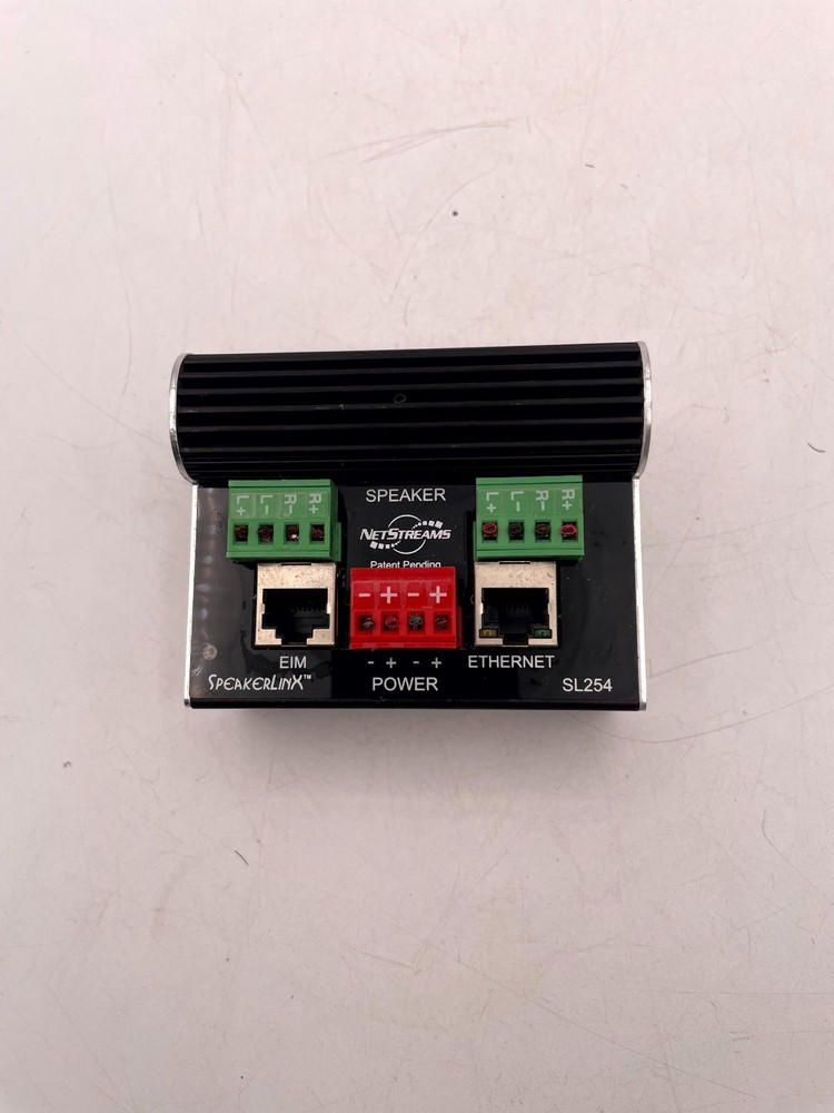 Netstreams SpeakerLinx SL254 IP-Based Room Controller Amplifier Black EIM Port