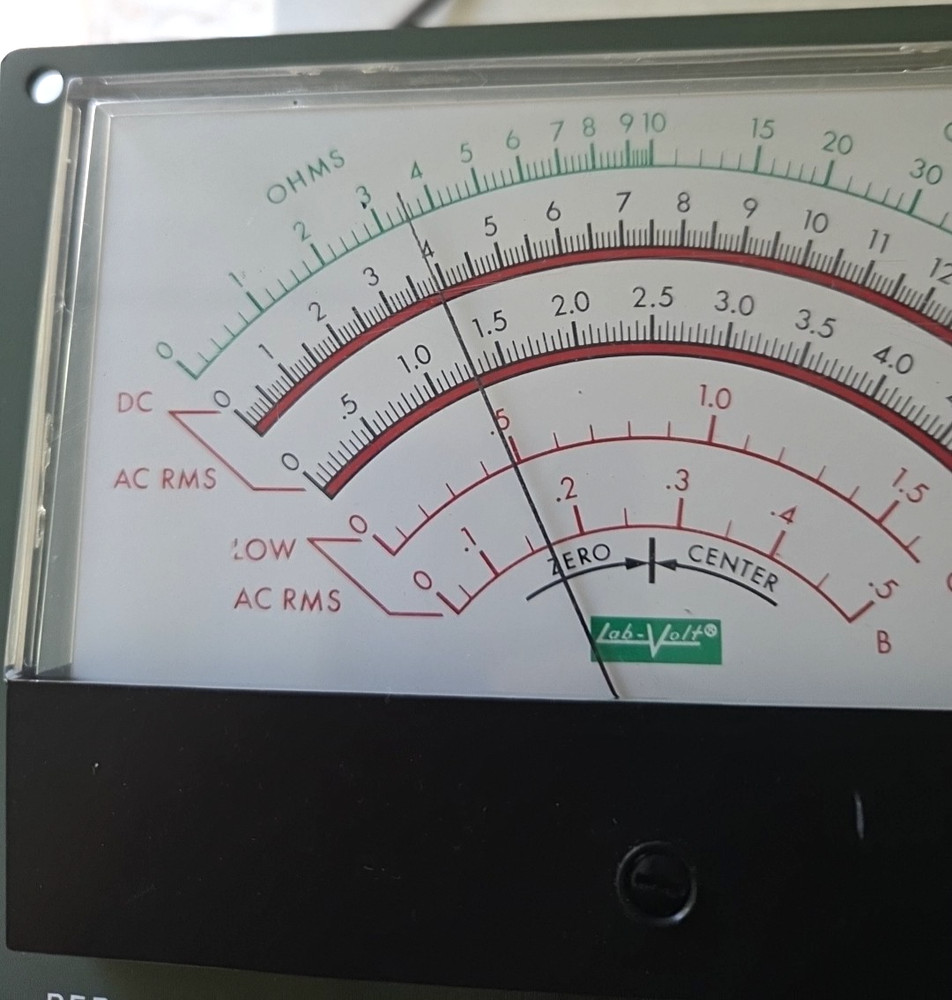 * WORKING Lab-Volt Model 280B Solid State Meter Panel analog FET multimeter-RARE