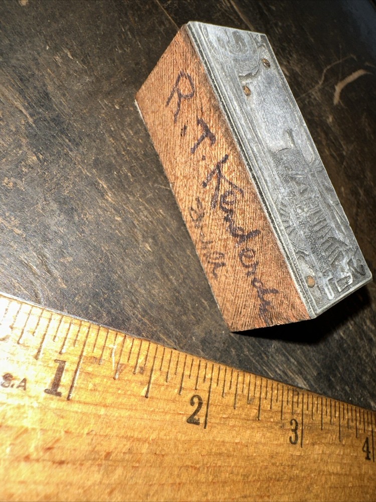 Print Block ( Tractor Pulling Wagon ) Farm Implement #3 Nice Image.