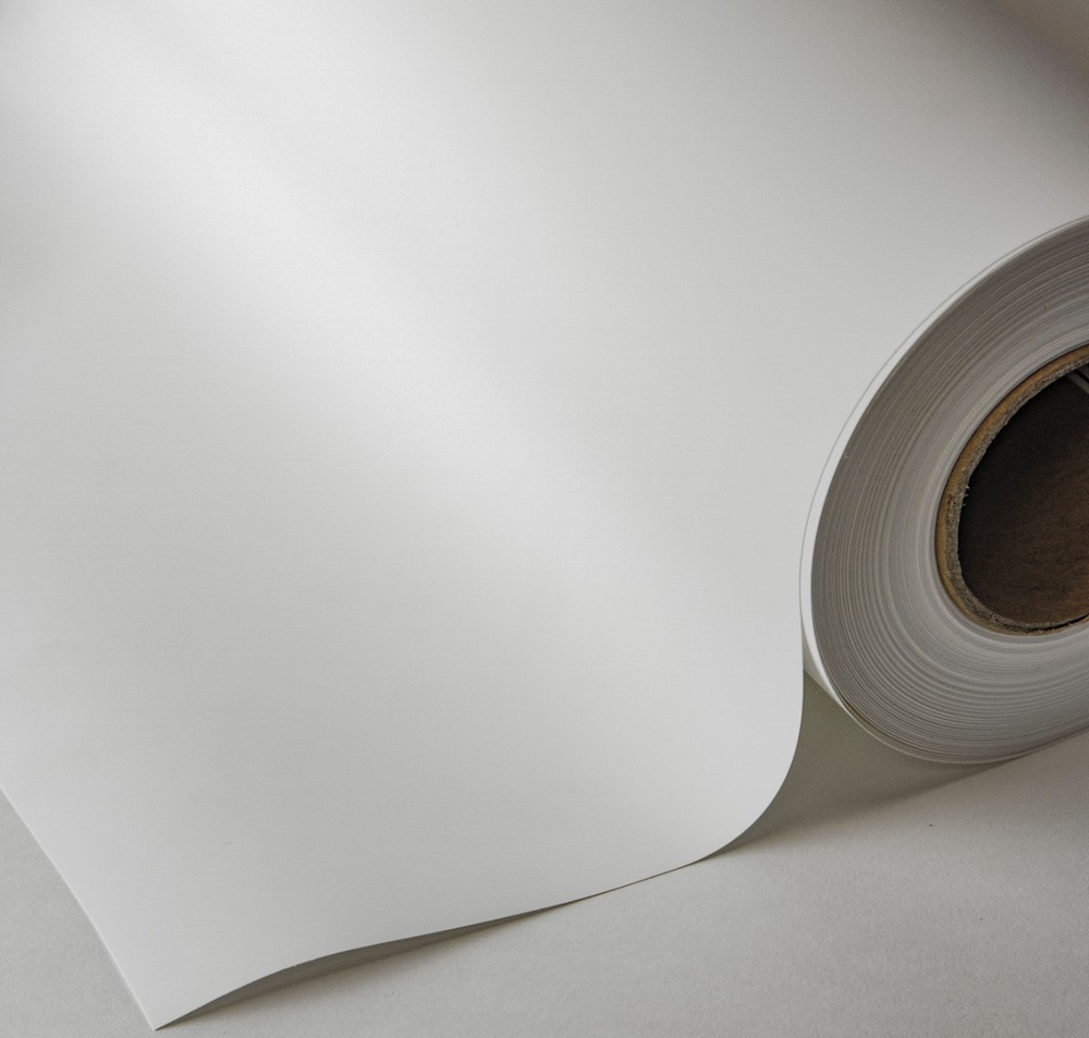 FastPlot Self Adhesive Polypropylene Banner 8 mil WP - 24" x100FT - 2inch core