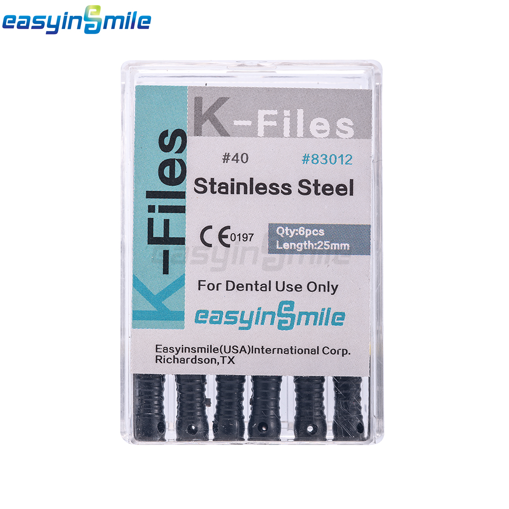 Endodontic Hand files Endo Root canal K files Dental Stainless Steel#6/8/10 25MM