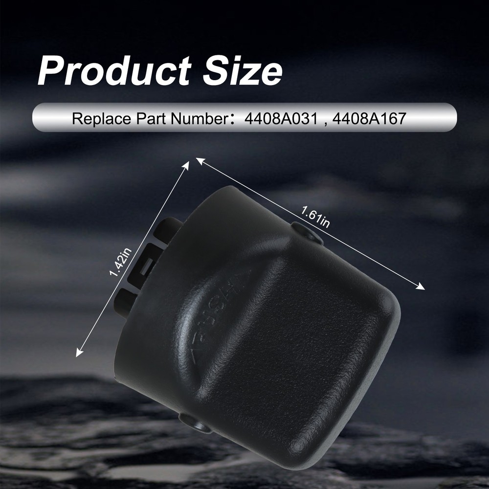 Keyless Ignition Start Switch Knob Cap & Insert for Mitsubishi 2007-13 Outlander